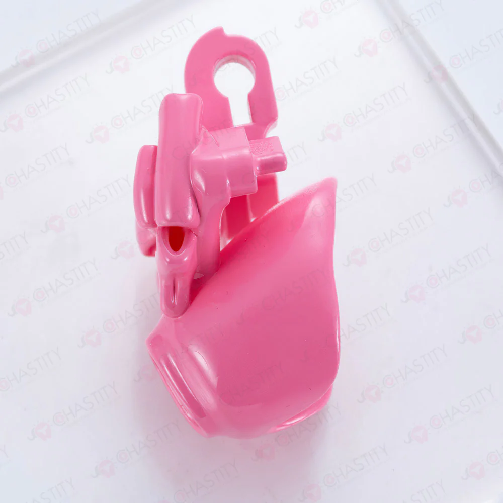 Cap Bowtie Tight Male Chastity Lock - Image 13