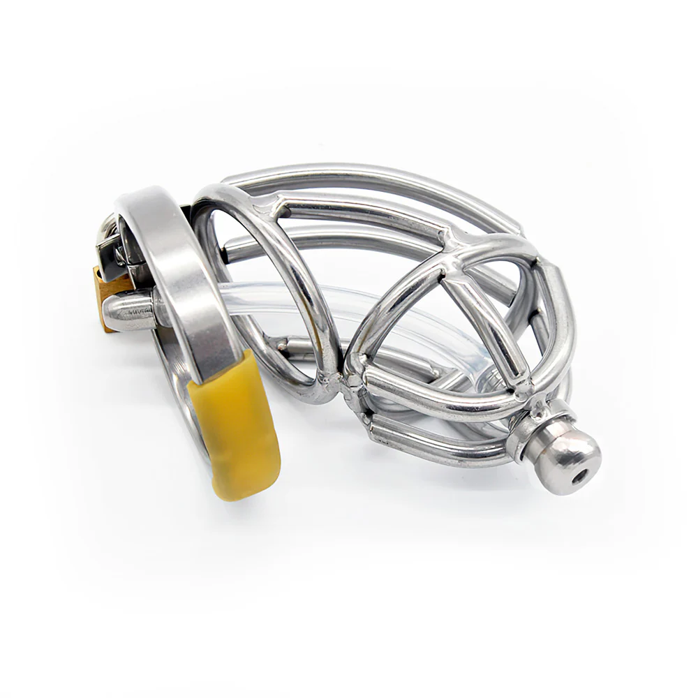 Chastity Cage With Urethral Tube - Image 4