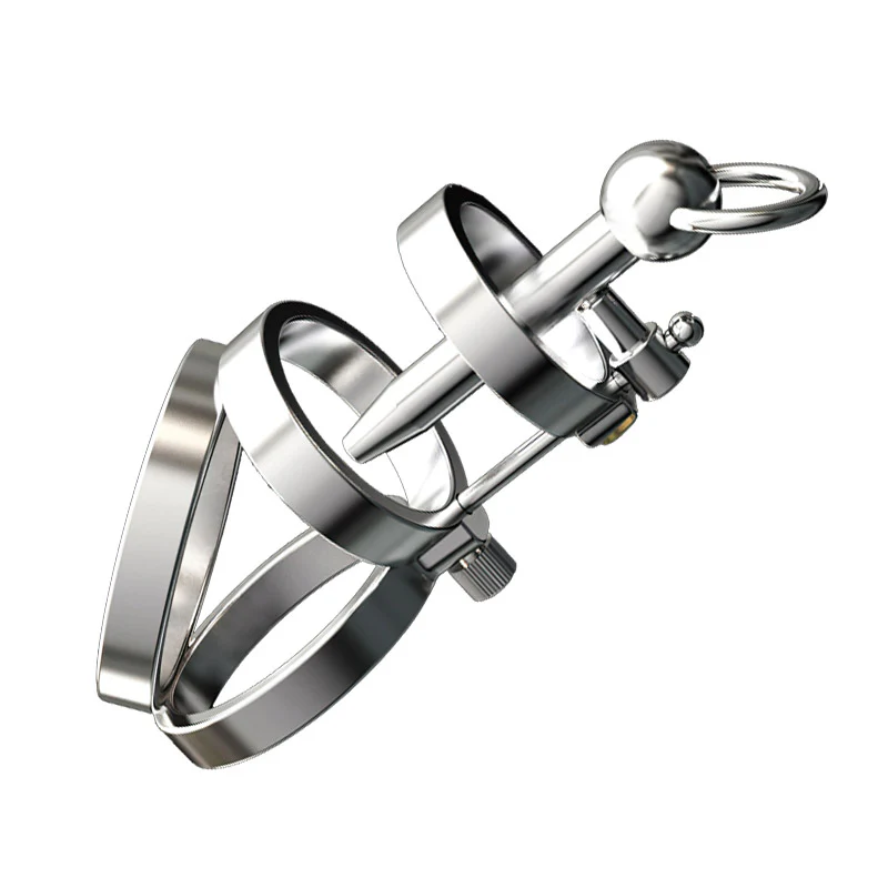 Steampunk Series Cock Cage With Urethral Sound