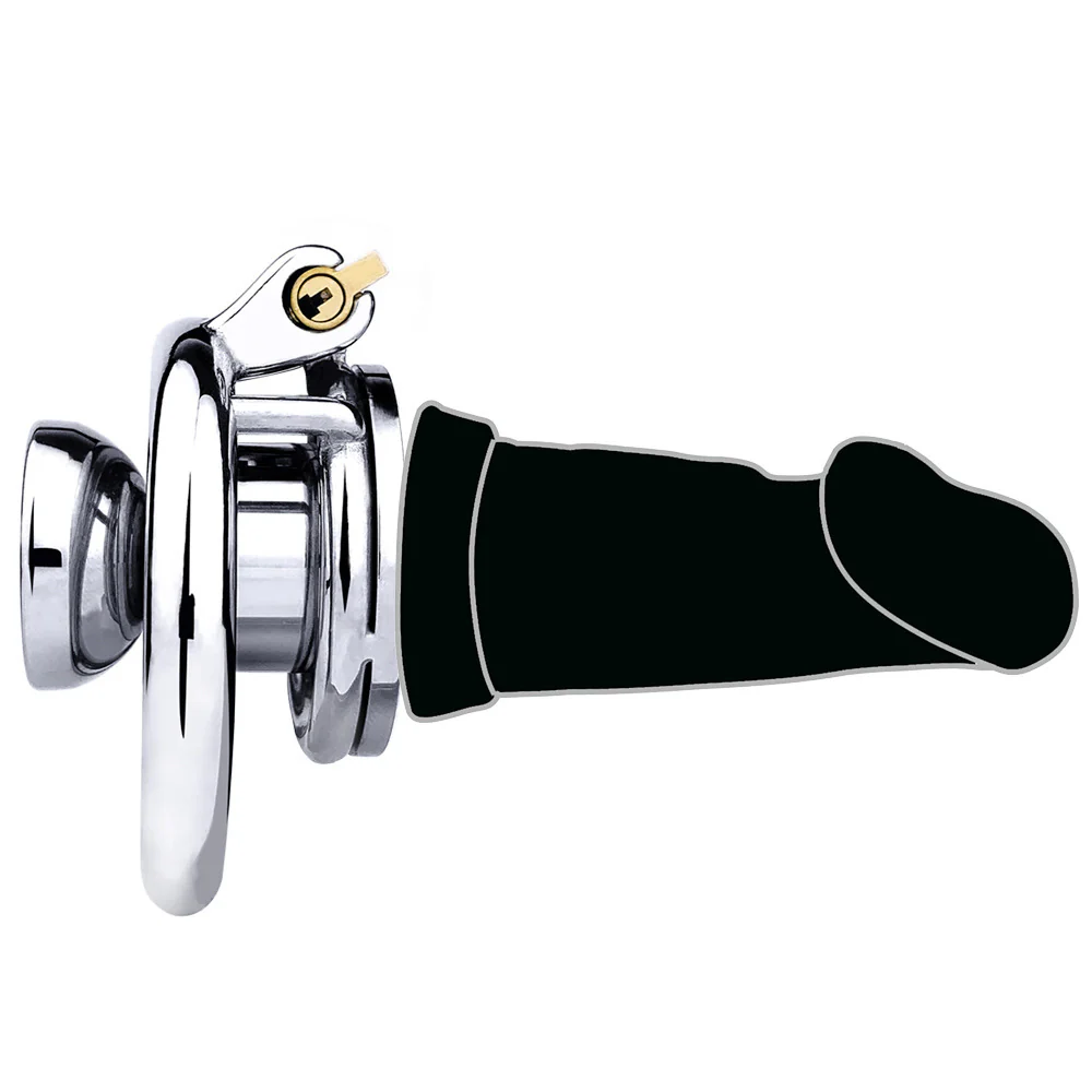Cock In Chastity With Dildo - Image 12
