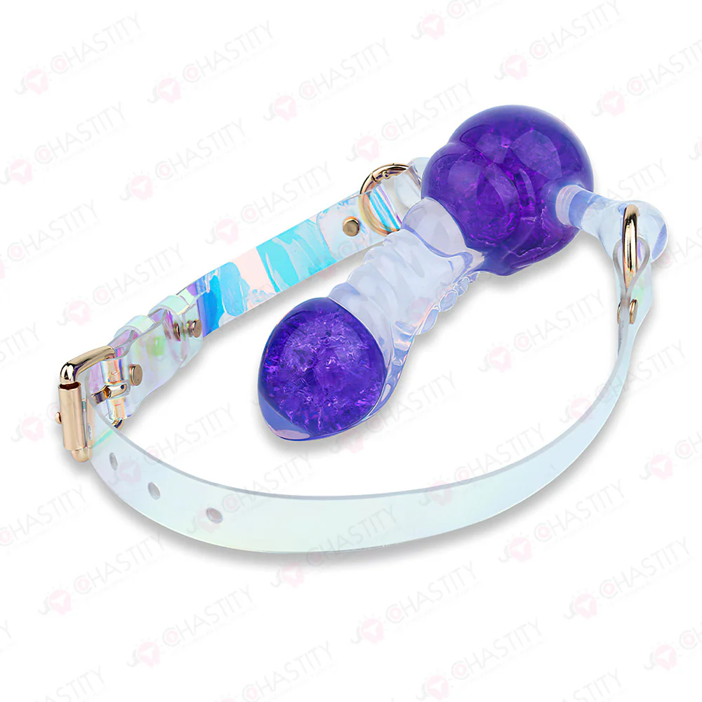 Crystal Silicone Dildo Mouth Gag - Image 2