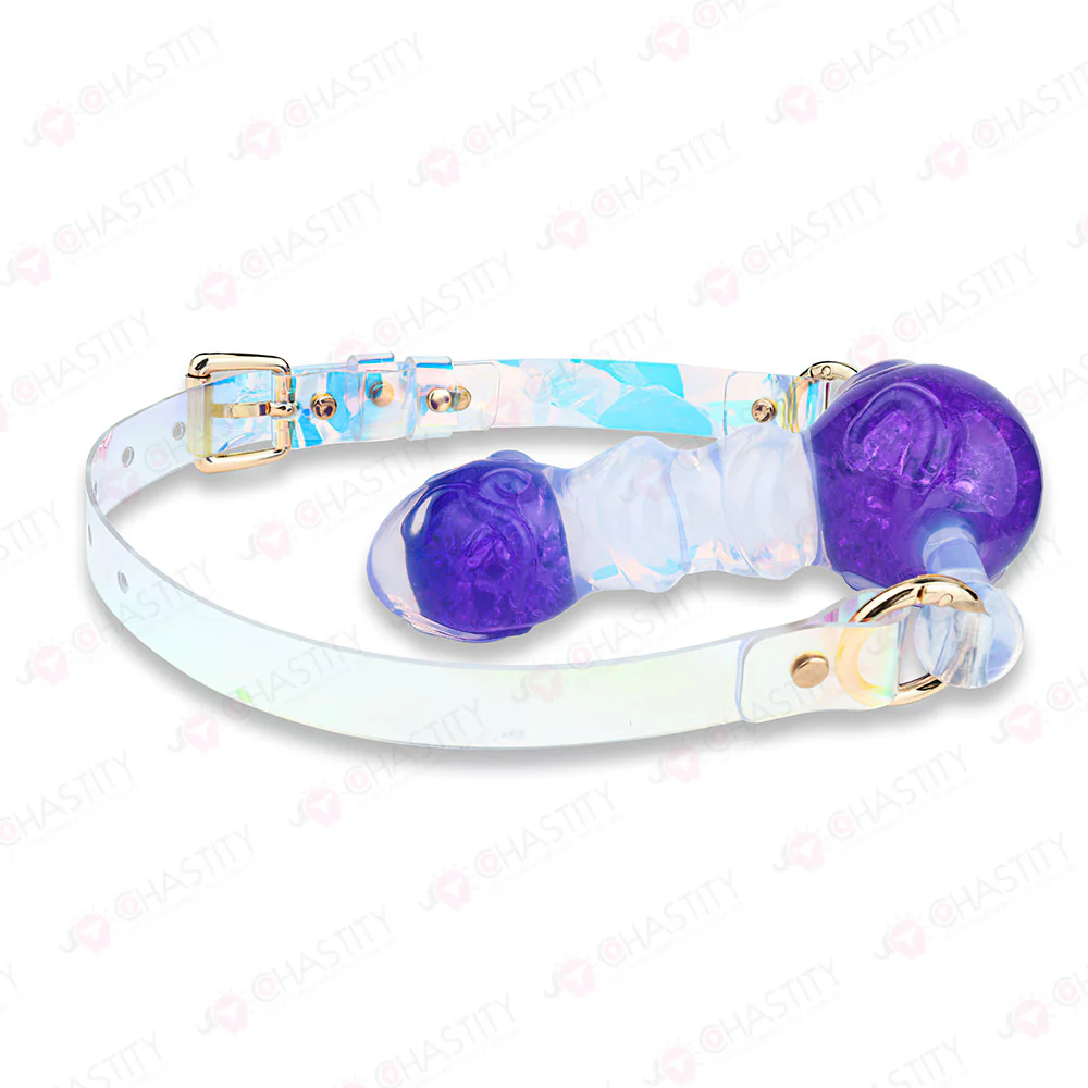 Crystal Silicone Dildo Mouth Gag - Image 6
