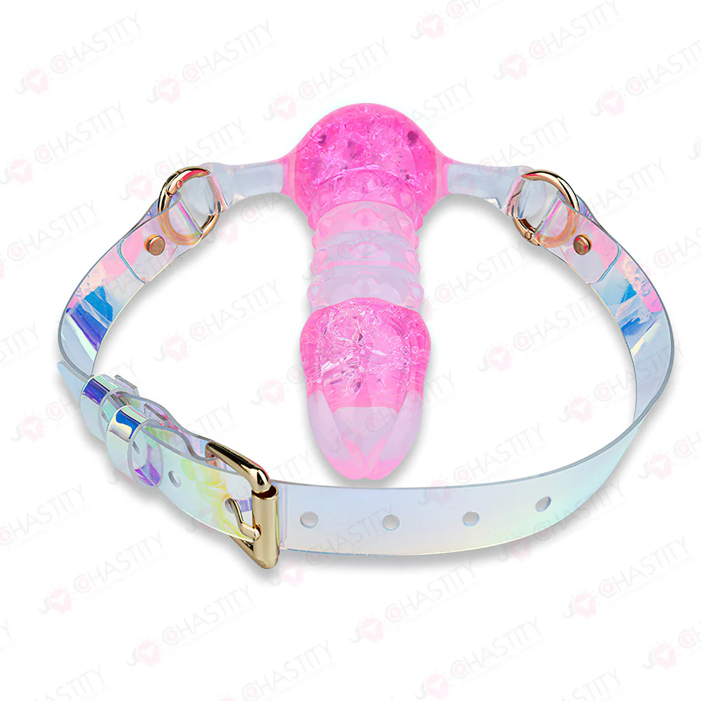 Crystal Silicone Dildo Mouth Gag - Image 8