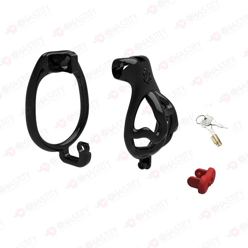 Custom Text Gentleman Chastity Cage - Image 3