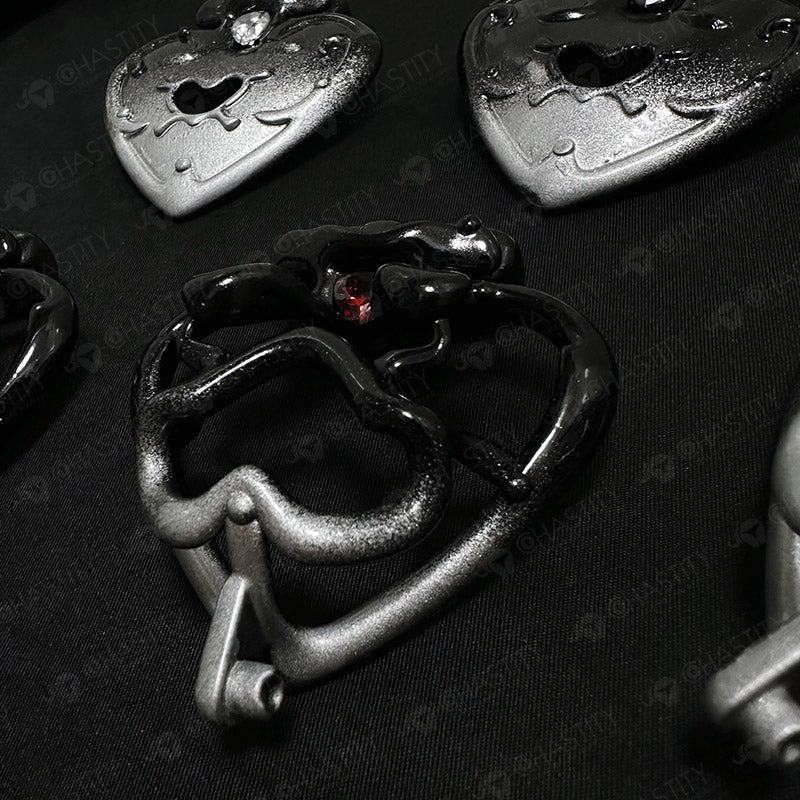 Dark Magic Chastity Cage with Gemstone - Image 3