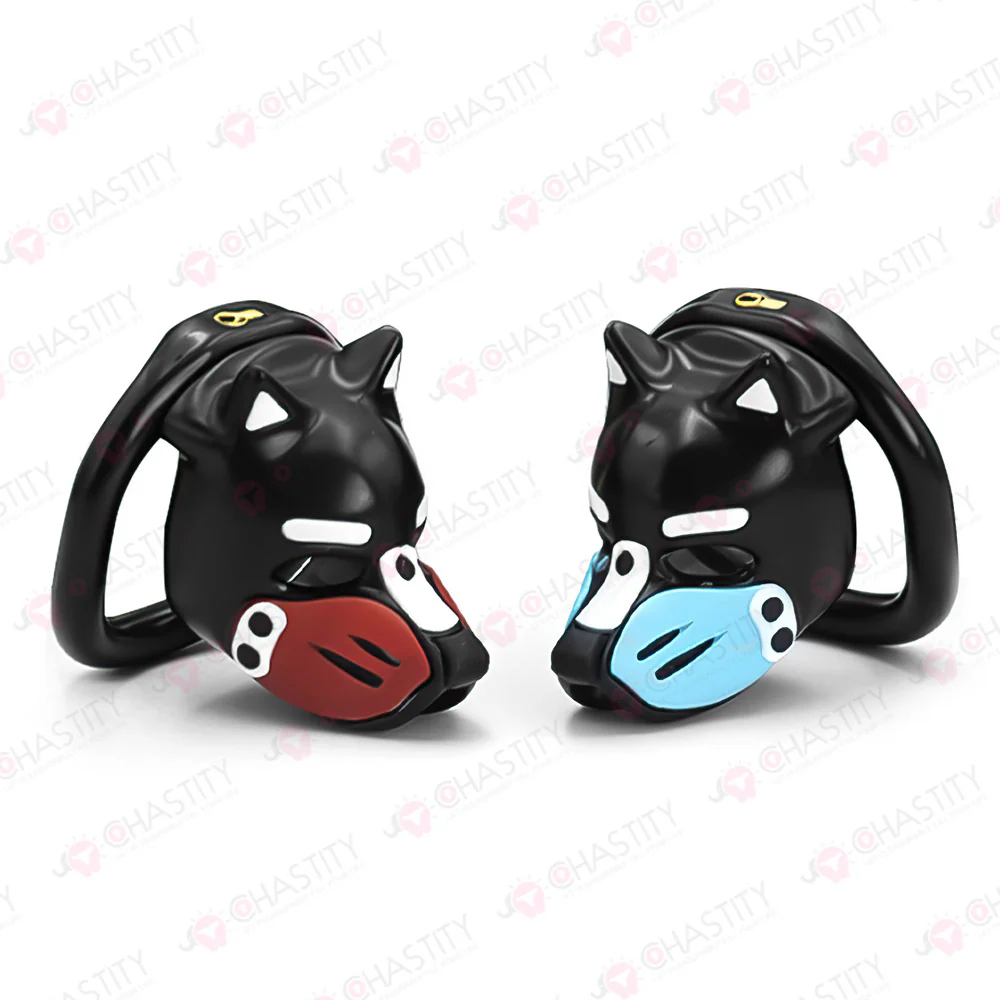 Multicolor Dog Slave Submissive Male Chastity - Image 11