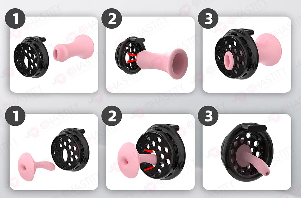 Installable Soft Nail Flat Chastity Cock Cage - Image 20