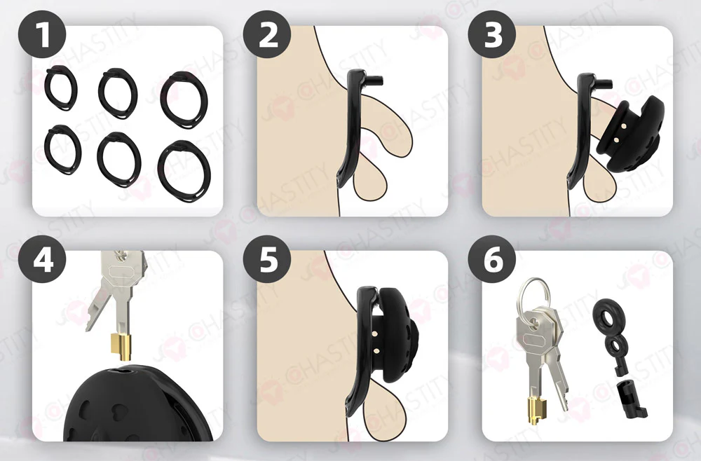 Flat Soft Silicone - Crossdresser In Chastity Cage - Image 14