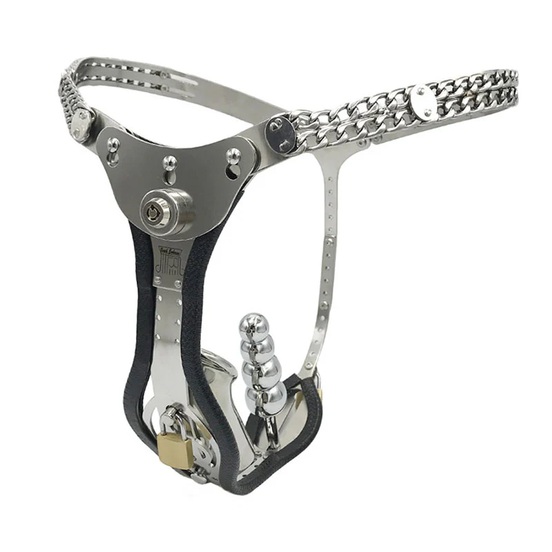 Full Male Chastity Belt (Button Lock)