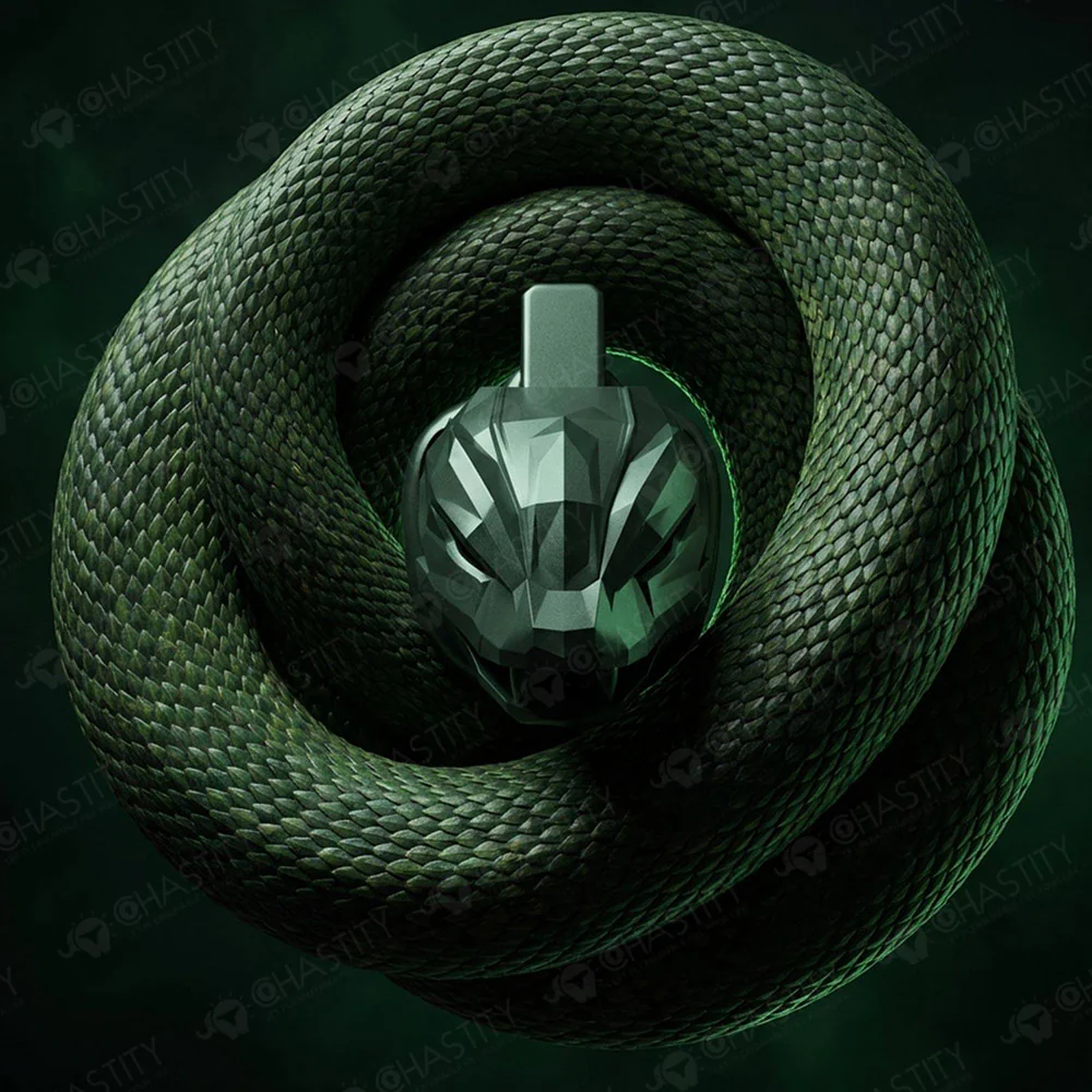 Limited Edition - Starborn Venom Green Viper Chastity Device - Image 6