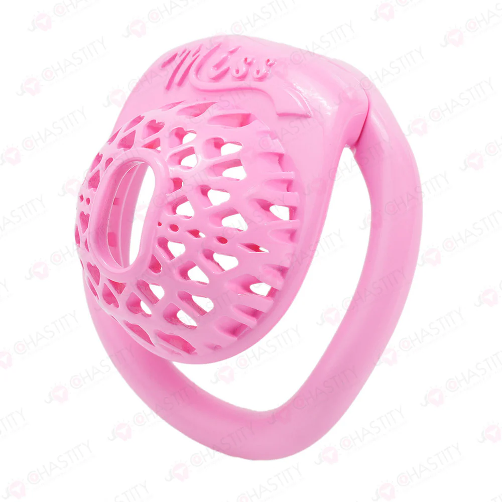 Heart Mesh Ultra Short Chastity Cage - Image 5
