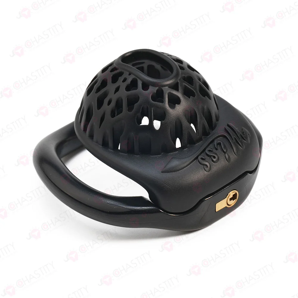 Heart Mesh Ultra Short Chastity Cage - Image 7