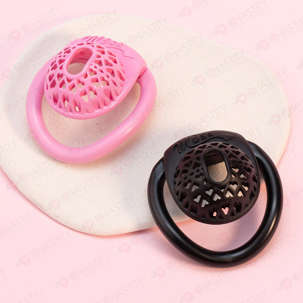 Heart Mesh Ultra Short Chastity Cage - Image 9