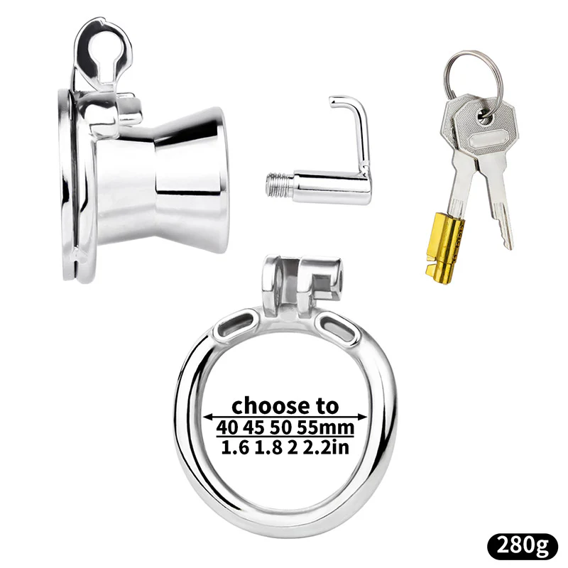 Inverted Prince Albert Piercing Chastity Lock - Image 4