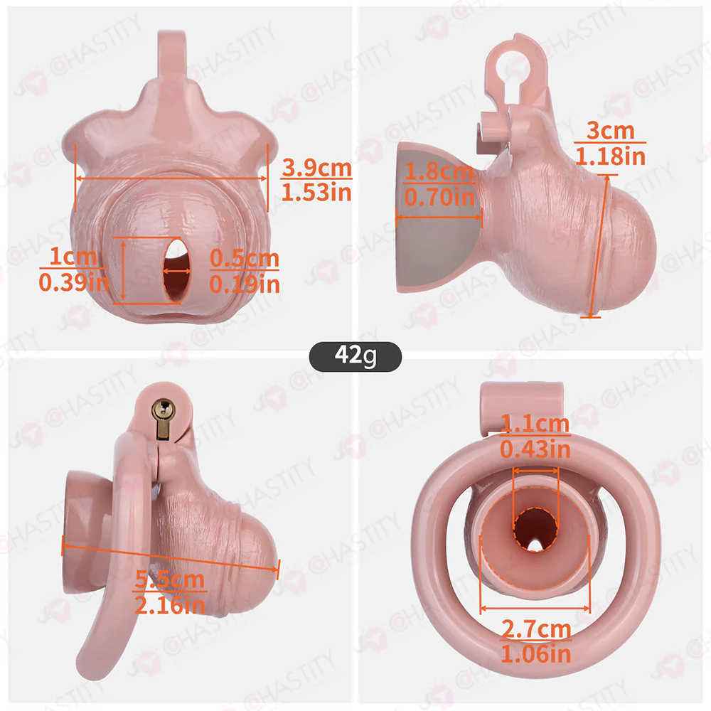Inverted Simulated Glans Chastity Cage - Image 3