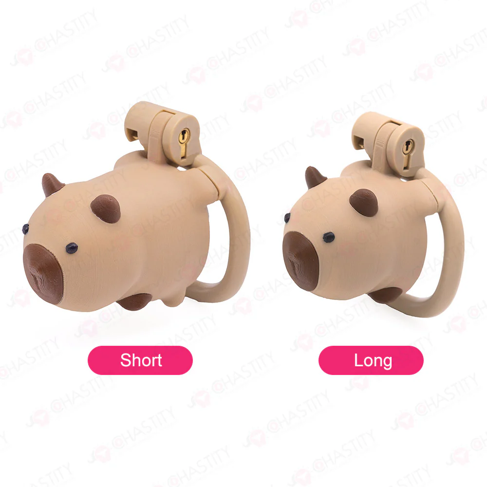 Kawaii Capybara Funny Chastity Cage - Image 3