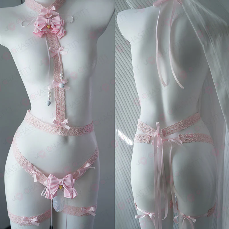 Lace Belt Kit For Sissy Chastity - Image 11