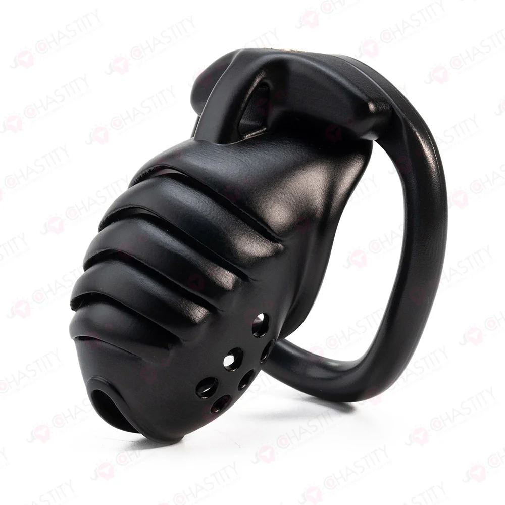 Dark Knight Layered Armor Chastity Cage Overnight - Image 8
