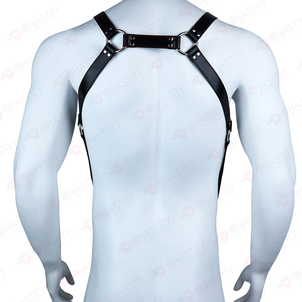 Leather Bondage Harness For Chastity Cage - Image 6