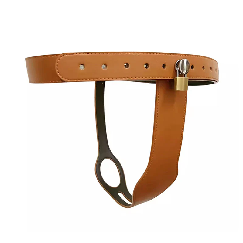 Leather Female Lockable Chastity Belt - Image 4