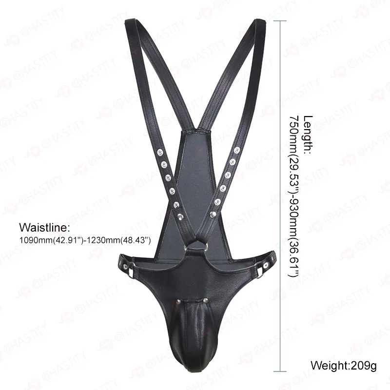 Leather Men’s Chastity Underwear - Image 3