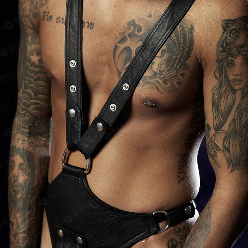 Leather Men’s Chastity Underwear - Image 6