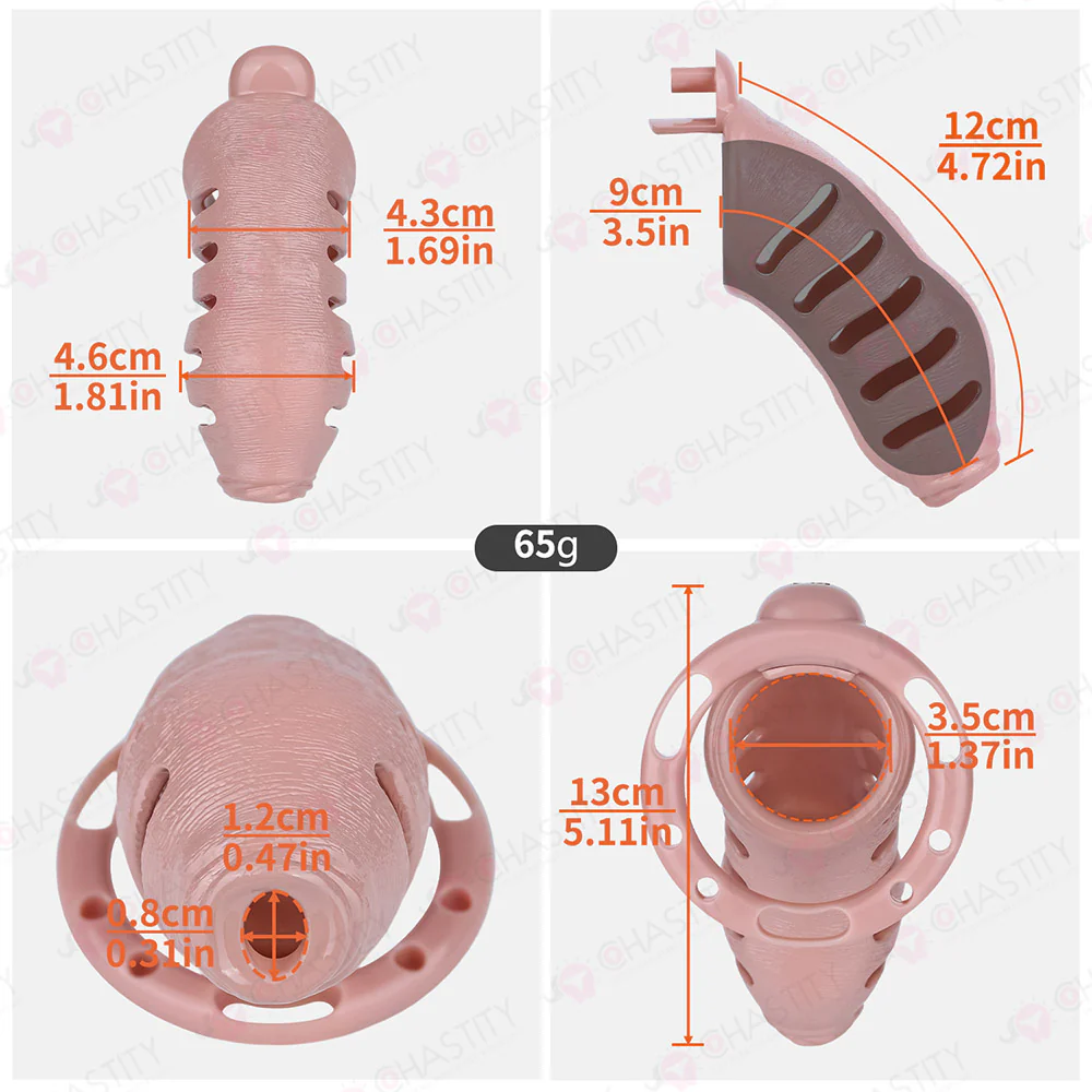 4 Inch Longer Chastity Cage - Image 4