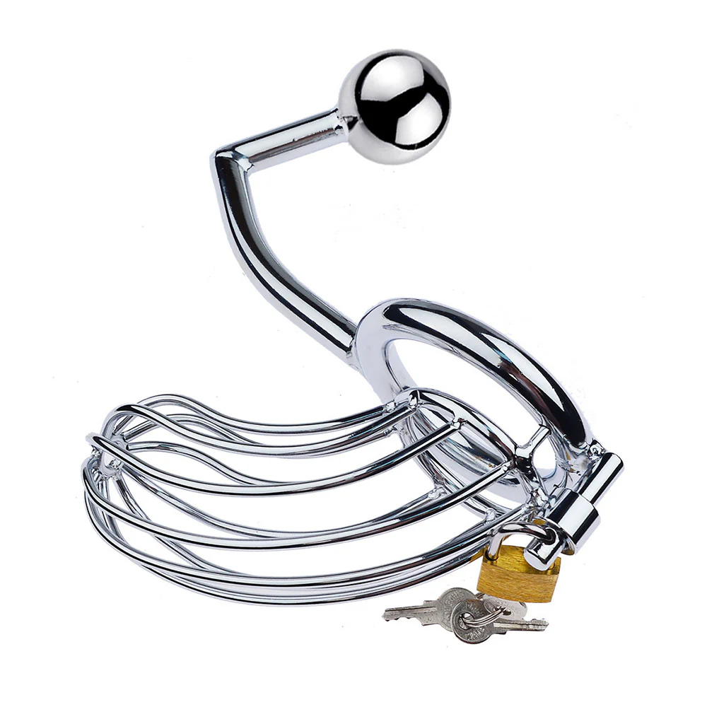 Male Chastity Device With Anal Hook - Image 3