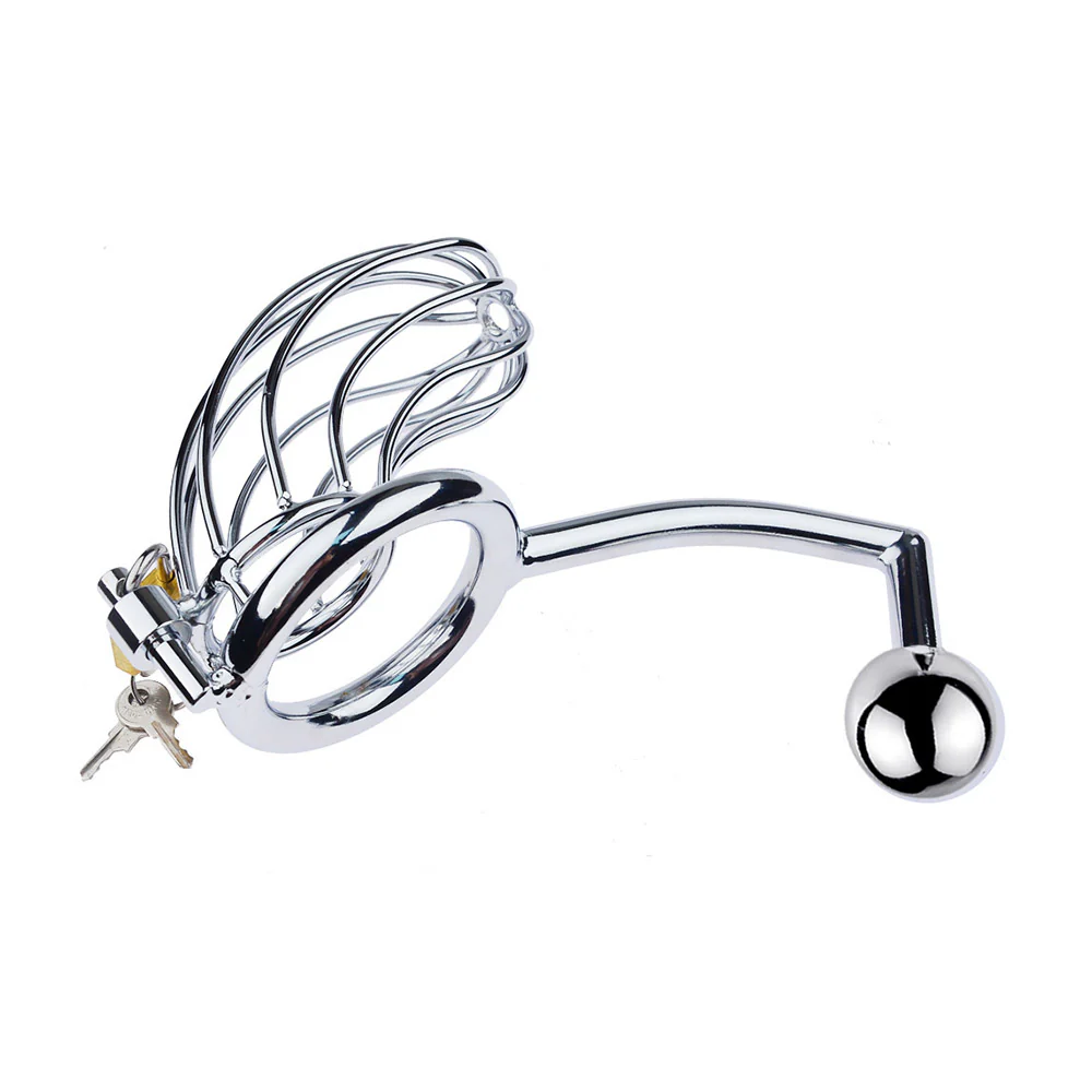 Male Chastity Device With Anal Hook - Image 4