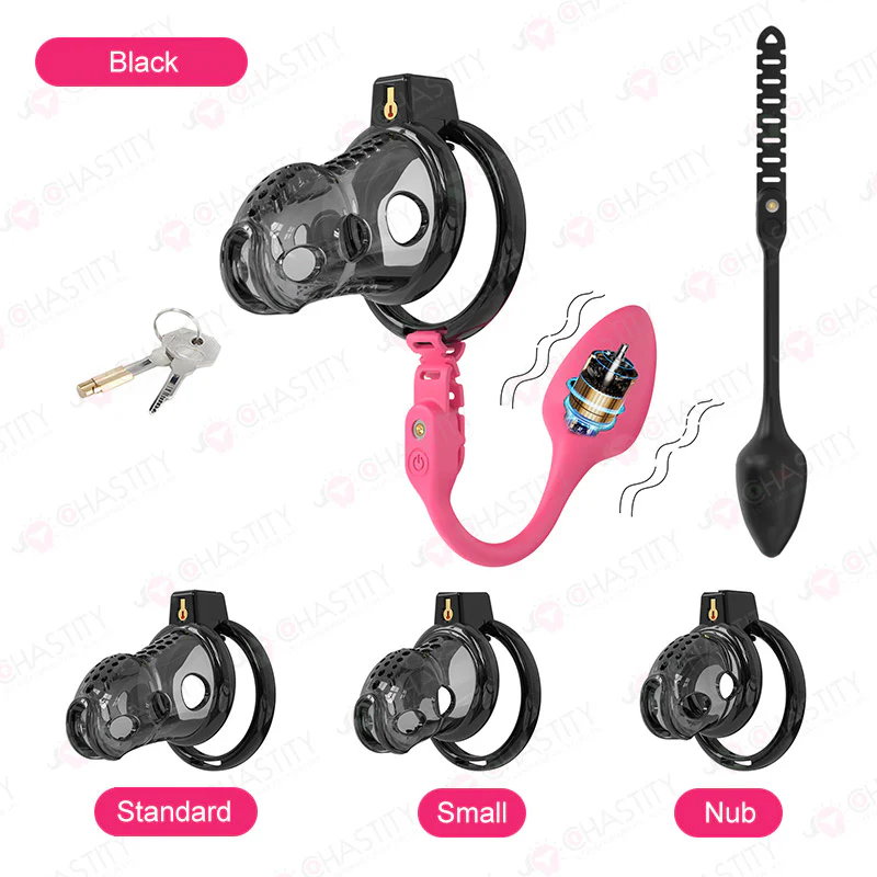 Male Slave In Cage & Remote Controlled Butt Plug - Image 7
