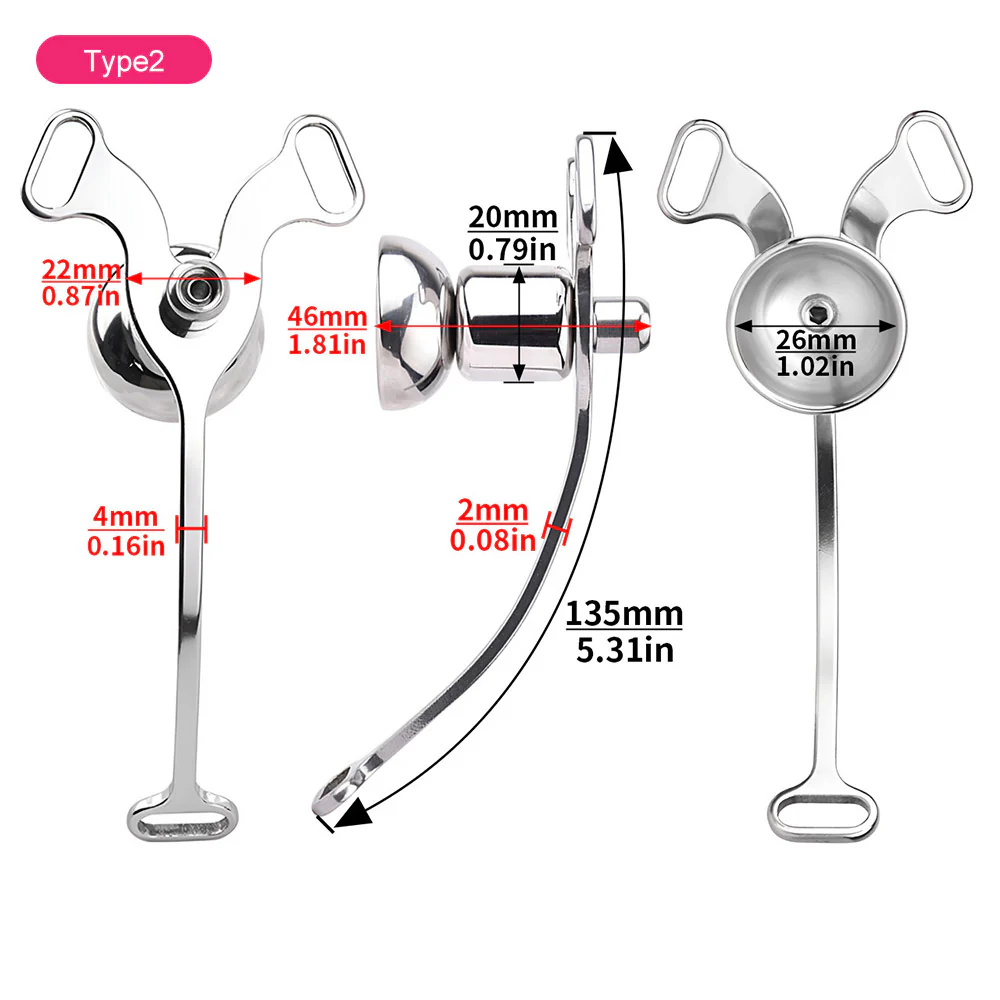 Metal Feminizer Flying-V With Three-Way Auxiliary Belt - Image 8