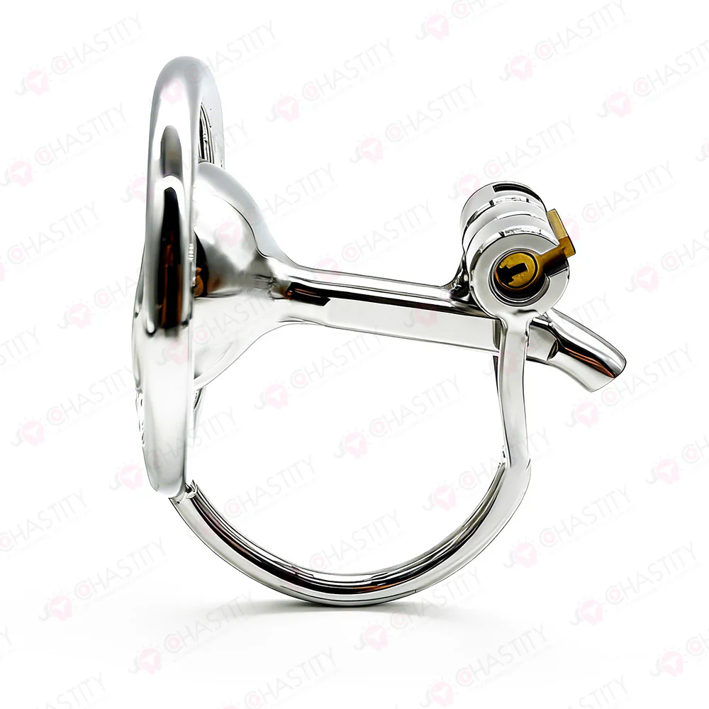 Metal Trumpet Inversion Chastity Cage - Image 5