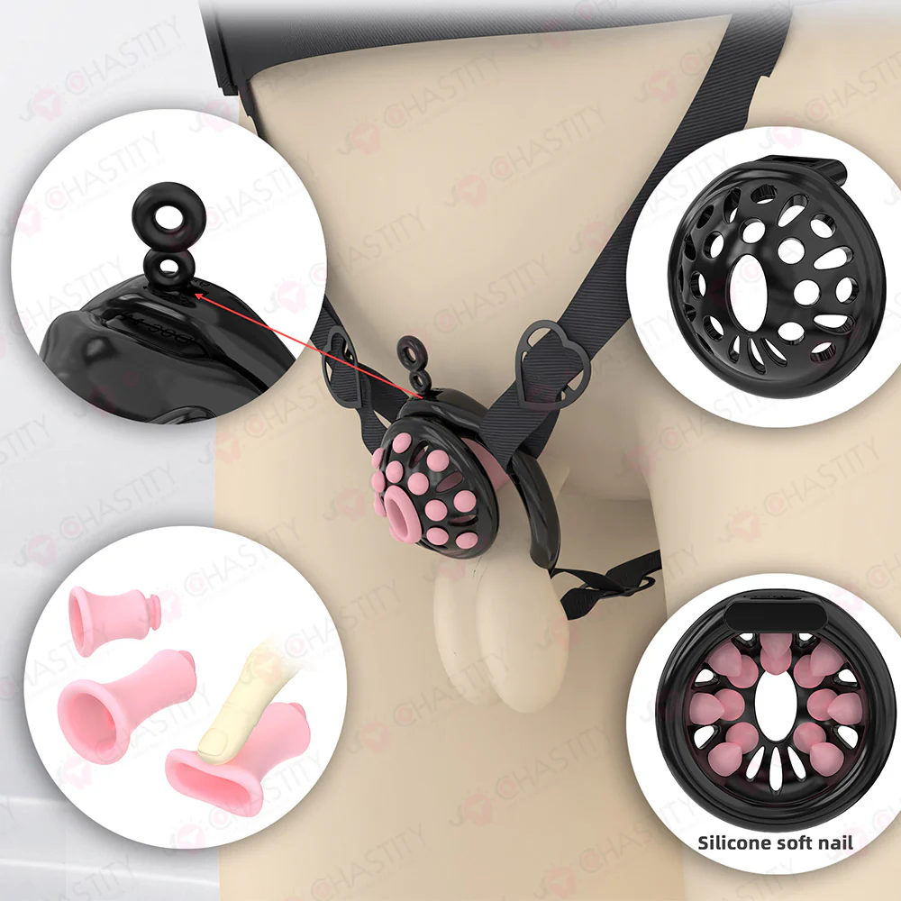 Micro Male Chastity With Removable Soft Spikes - Image 7