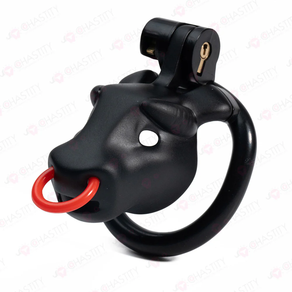Ox Head Penis Leash Chastity Cage - Image 2