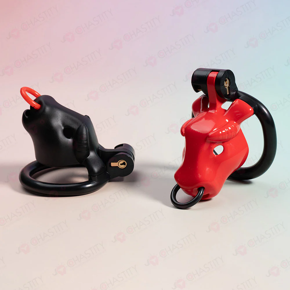 Ox Head Penis Leash Chastity Cage - Image 6