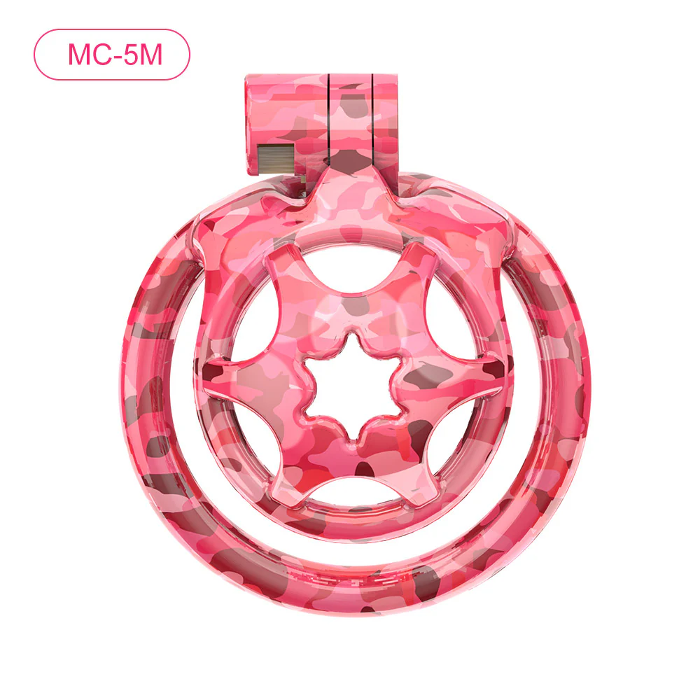 Pink Camouflage Chastity Cage - Image 5