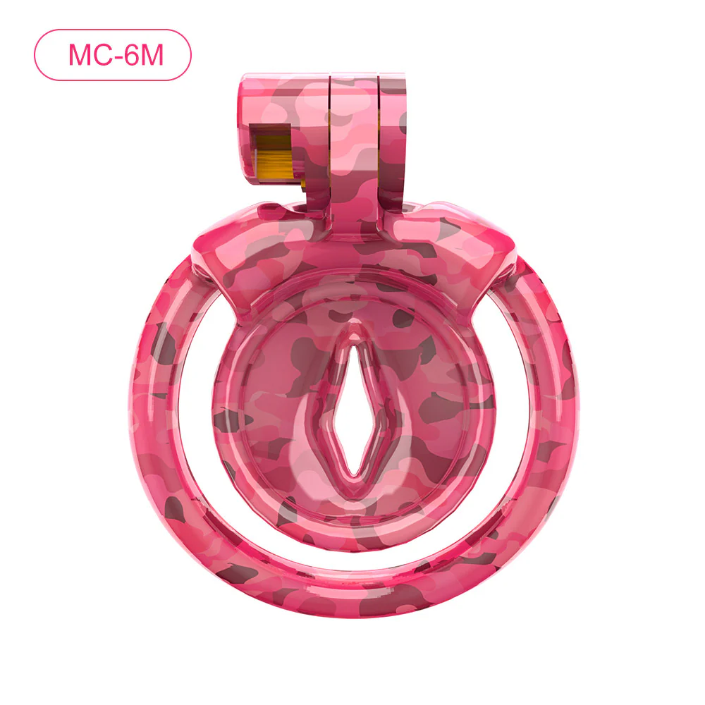 Pink Camouflage Chastity Cage - Image 6