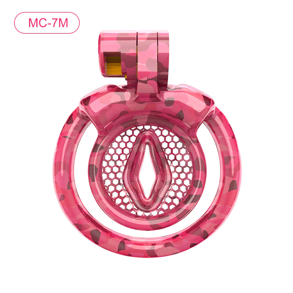 Pink Camouflage Chastity Cage - Image 7