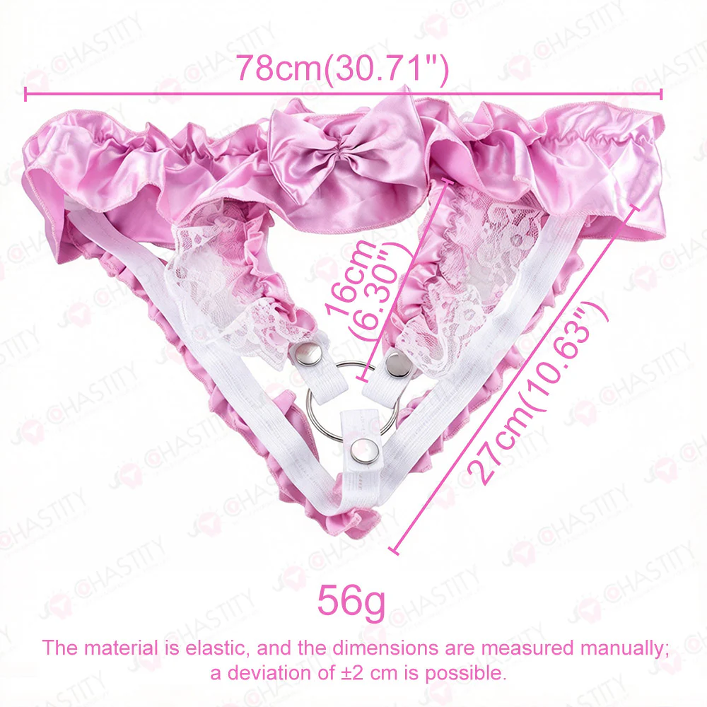 Pink Sissy Panties For Chastity Cage - Image 3