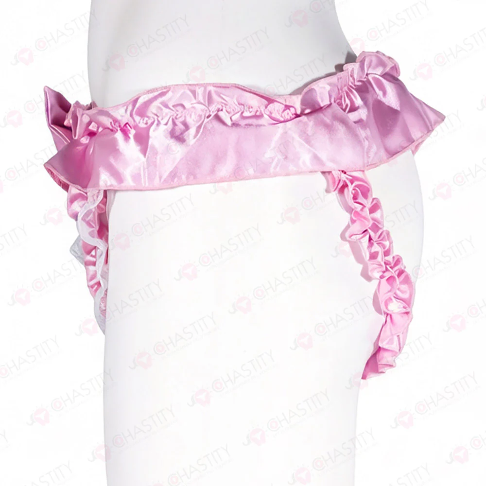 Pink Sissy Panties For Chastity Cage - Image 6