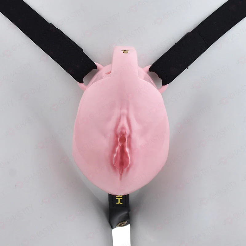 Pussy Cock Cage With Wearable Butt Plug - Image 9
