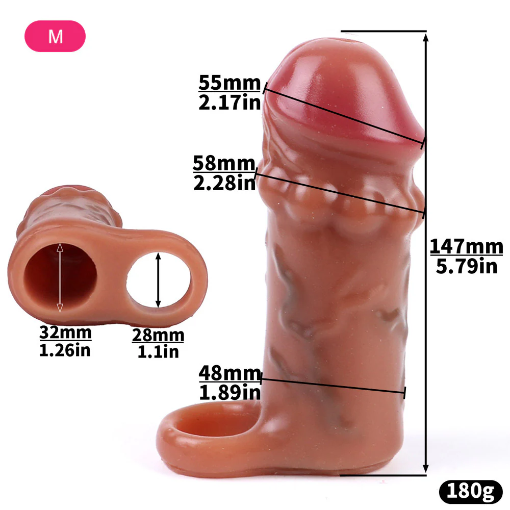 Real Feel Silicone Cock Sleeve - Image 7