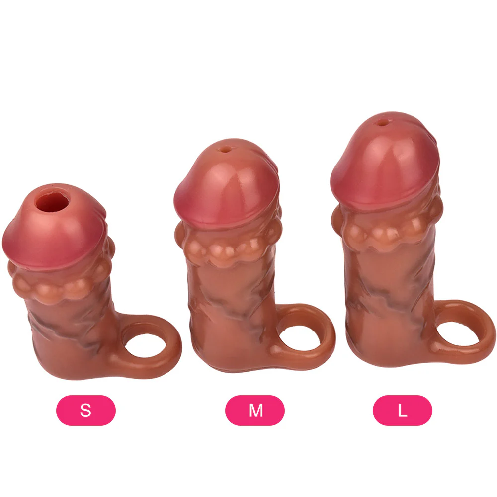 Real Feel Silicone Cock Sleeve - Image 9