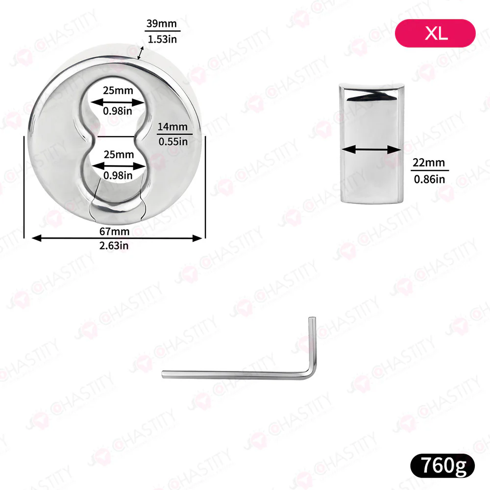 Scrotal Stretcher Weighted Ball Ring - Image 8