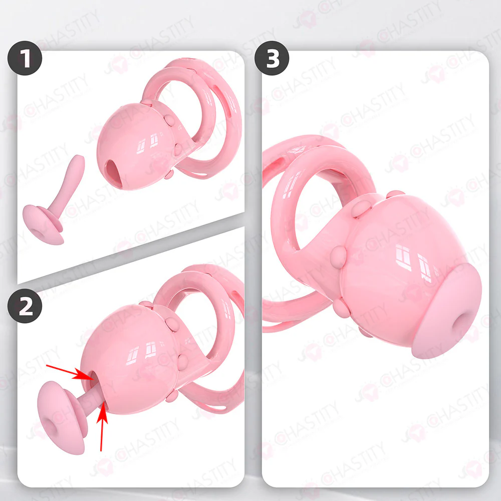 Semi-Open Boynapped Chastity Cage With Soft Nails - Image 17