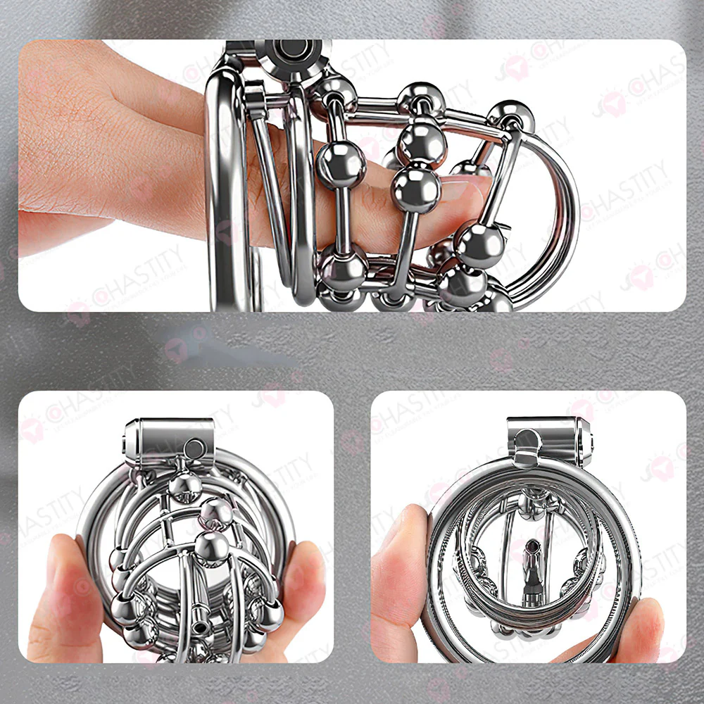 Sevanda Anti Pullout Chastity Cage (3 Rings) - Image 9