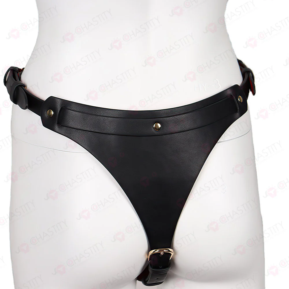Sexy Leather BDSM Female Chastity Set - Image 5
