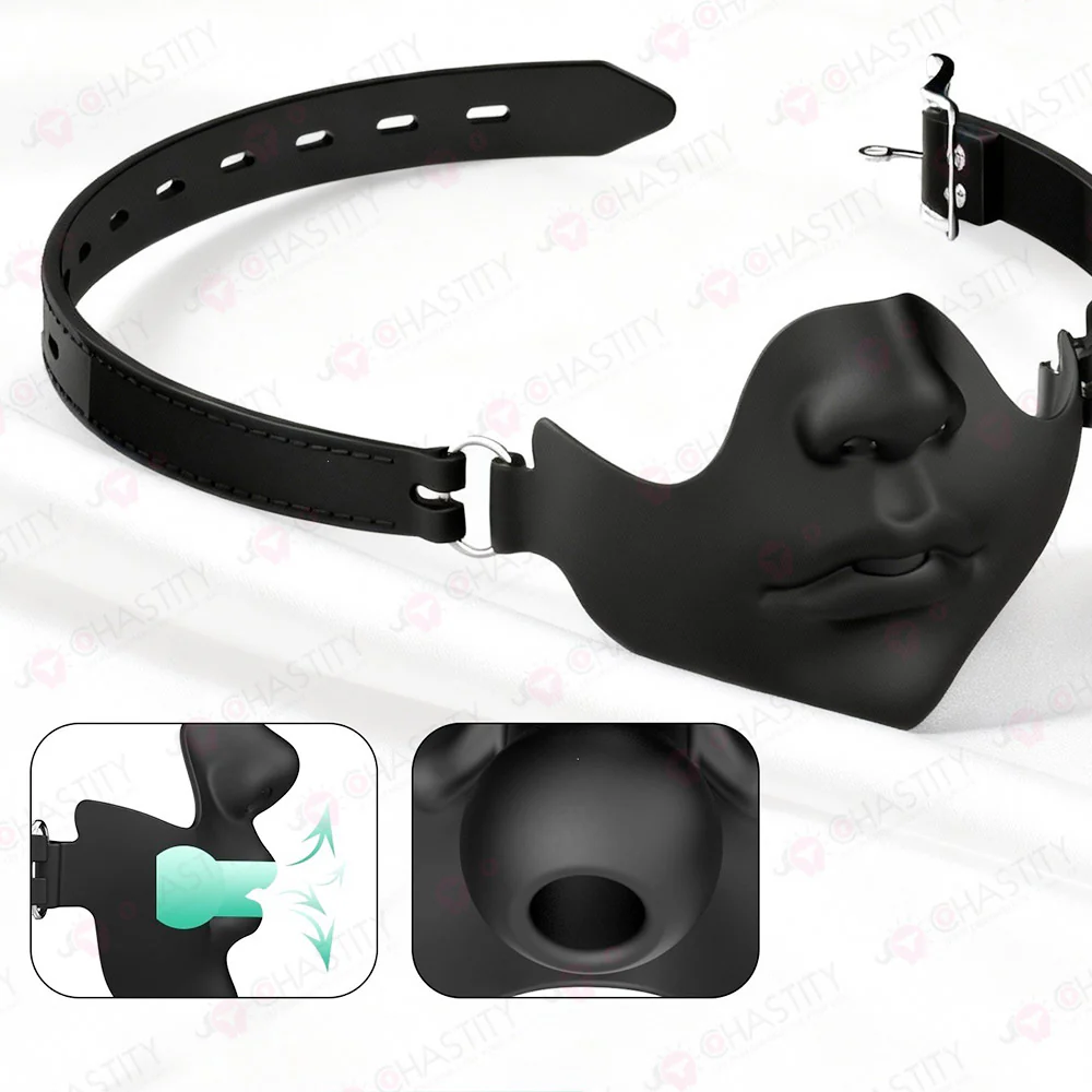 Silicone Mask With Gag - Image 2
