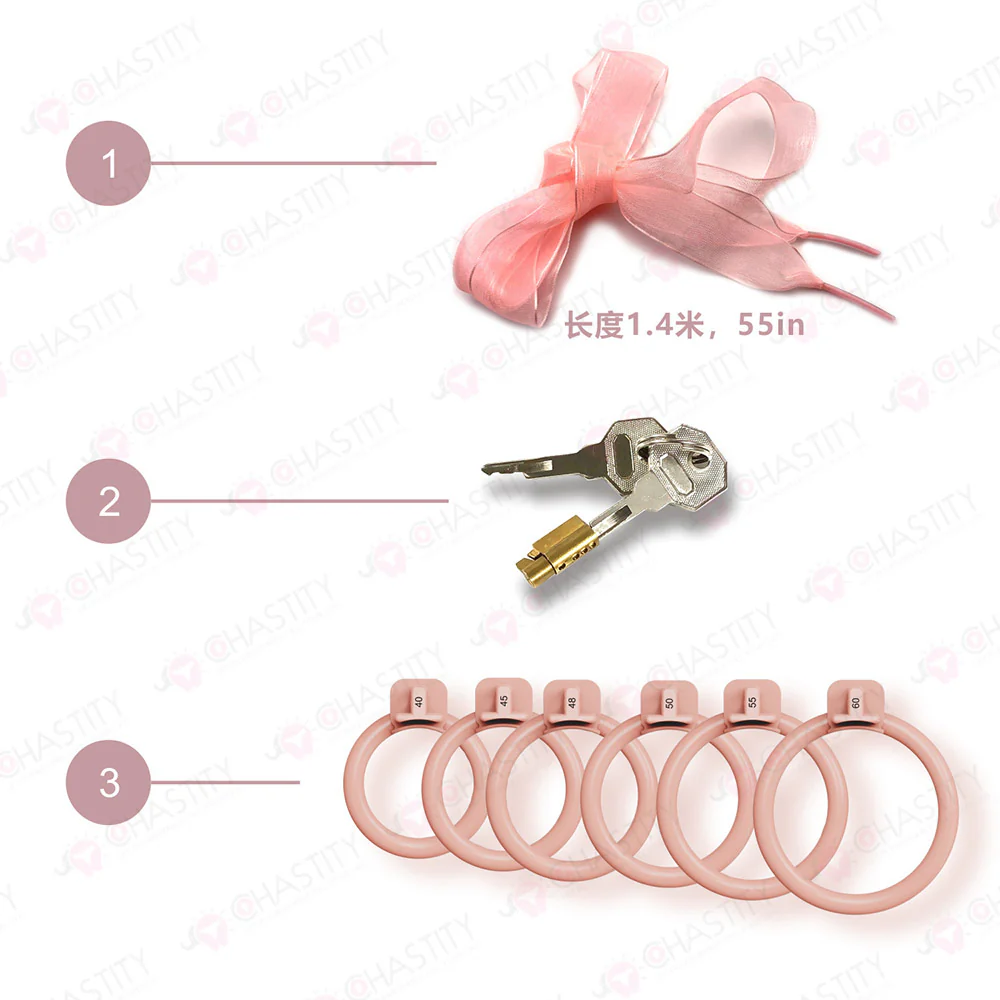 Silicone Rainbow Chastity Cage - Image 7