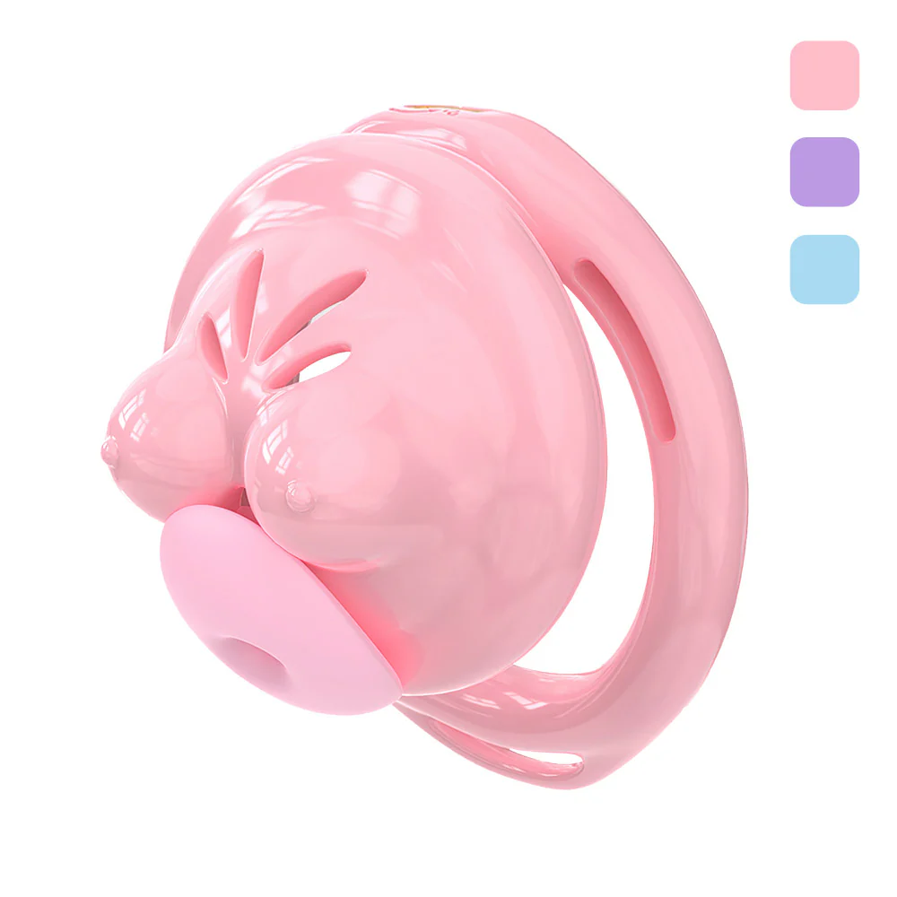 Soft Boobs Shaped Sexy Male Chastity